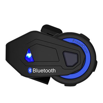 Auriculares Bluetooth FreedConn T-Max | Bicicleta | Capacete | FM | LED - Azul - 1