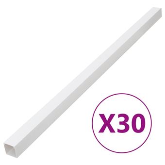 Calhas para cabos vidaXL | 60x40 mm | 30 m | PVC - 1