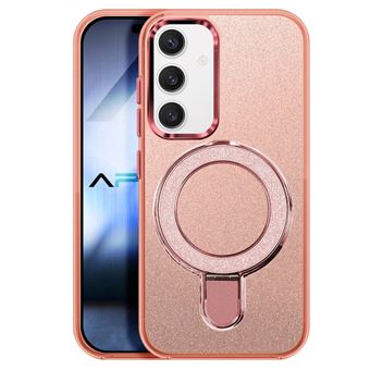 Capa MisterCapas para Samsung Galaxy S24 FE Purpurina Íman Magsafe | Rosa - 1