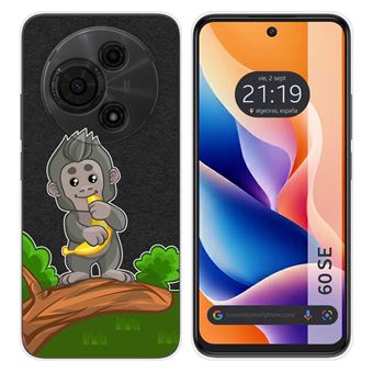 Capa Tumundosmartphone de Silicone Transparente para TCL 60 SE | Design Monkey Drawings - 1