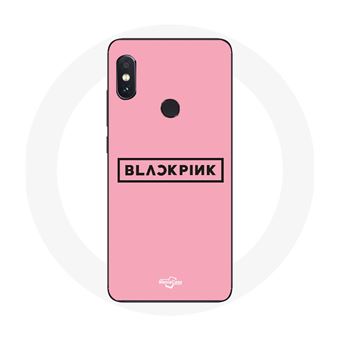 Capa Maniacase para Xiaomiredmi Note 5 Pro Pretorosa Groupe de K-Pop Logotipo Fundo Rosa - 1