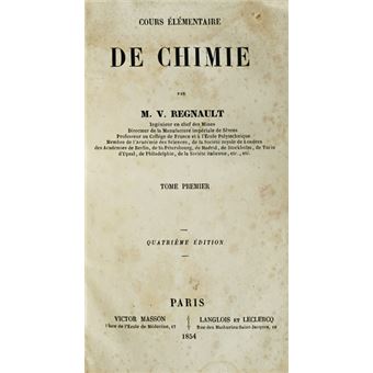 Cours élémentaire de chimie. - 1