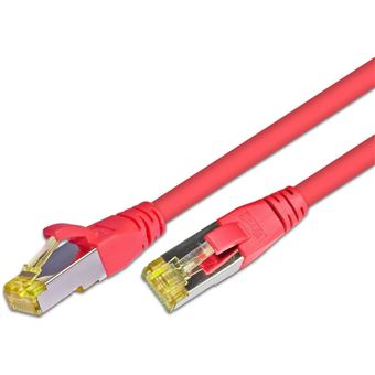 Cabo de Rede Wirewin S/FTP CAT6A 7.5m | Vermelho - 1