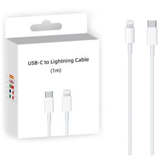 Cabo Type-C para Lightning Skyhe CB-8278 | Compatível com iPhone | 1 m - Branco - 1