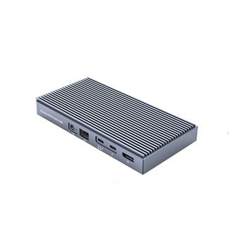 Adaptador Disco rígido Portátil ORICO TB3-S2 | Type-C a M.2 NVME 4USB3.1 DP1.4 AUX 3.5mm DC120W 1000mbps 2Thunderbolt3 para HUAWEI Mate40/P50 Samsung S20 - 1