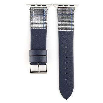 Bracelete de Couro HSMY Combinação de Cores para Apple Watch Series 6/ SE/ 5/ 4 | 40 mm - Azul - 1