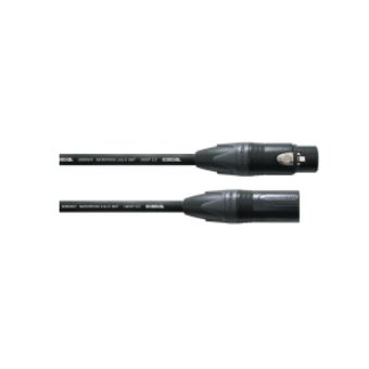 cabo de áudio Cordial ENCORE CSM 10 FM-GOLD  10 m XLR (3-pin) Preto - 1