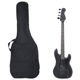 Baixo elétrico vidaXL | para iniciantes com saco 4/4 46" preto - 1