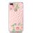 Capa TPU padrão de diamante 3D flores cor de rosa para Apple iPhone 8 Plus/7 Plus_1