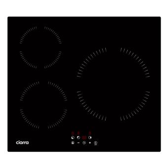 Placa de Indução Ciarra CD3BIH-A | 5600W | 59 cm | 3 Zonas | 9 Níveis | 3 Temporizadors - 1