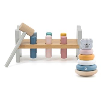 Conjunto empilhável e martelo Viga Urso - 1