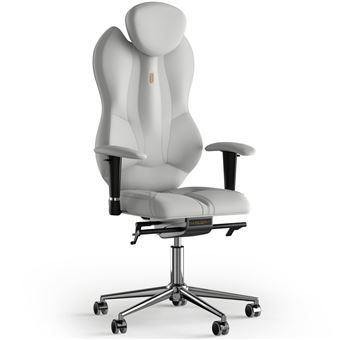 Cadeira de Escritório Ergonómica KULIK SYSTEM Grand | Couro PU | Branco - 1