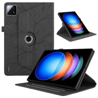 Capa ZURSANA para Xiaomi Pad 6S Pro 12,4 " 2024 | Pele PU | Suporte Giratório 360 Graus | Preto - 1