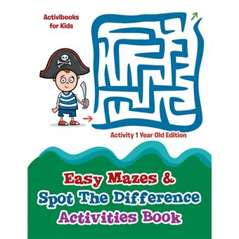 Easy Mazes Spot The Difference Activities Book Activity Year Old Edition - 1