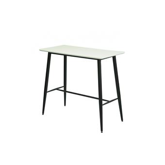 Mesa Alta DUDECO Liverpool | 120 x 60 | Preto e Branco - 1