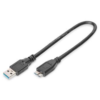 Cabo Usb Digitus AK-300117-003-S | Preto - 1