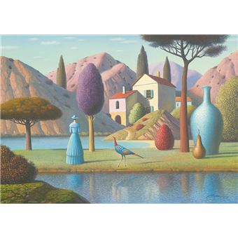 Puzzle Heye Puzzle Puzzel Lady in Blue 1000 30043 | 1000 Peças - 1