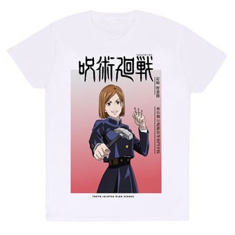 Camisola de Manga Curta Jujutsu Kaisen Nobara Ombre | XL - Branco - 1