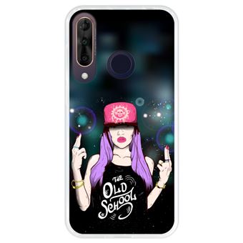 Capa Hapdey Para Wiko View3 Pro - View 3 Pro Design The Old School - Festa de Dança Rap Capa de Silicone Flexível Em TPU - Transparente - 1