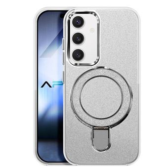 Capa MisterCapas para Samsung Galaxy S24 FE Purpurina Íman Magsafe | Branco - 1