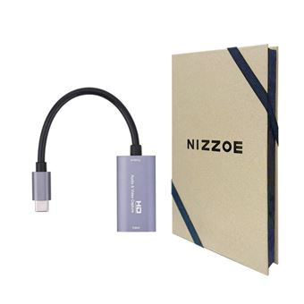 Capturador de Áudio e Vídeo Nizzoe HDMI para Type C - 1