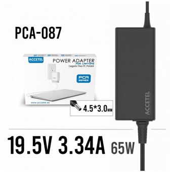 Carregador Accetel Compatível Portátil Dell Inspiron Series | 19.5 V | 3.34A 65 W | 4.5x3.0mm - 1