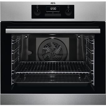 Forno Elétrico AEG Forno multifunções Série 6000 SurroundCook com LED | 72 L | 59.4 cm | A | Aço, Transparente - 1