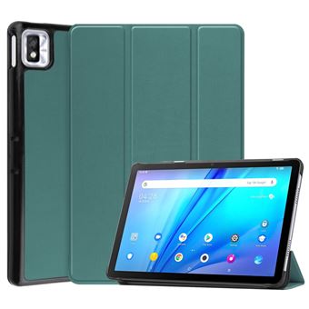 Capa PU + TPU função auto-despertar/dormir com apoio, verde escuro Magunivers para TCL TAB 10s 9080G (2021) - 1