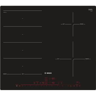 Placa de Indução Bosch Serie 8 PXE601DC1E | Elétrica | 57.2 cm | 4 Zonas | Preto - 1