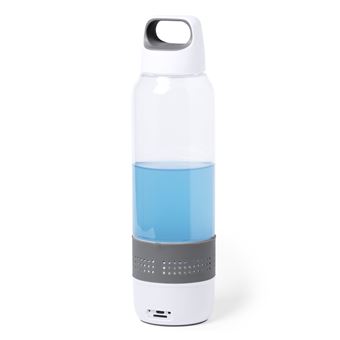 Garrafa Padow com Speaker DAM |  500ml | Função Viva-voz e Leitor Micro SD - Branco - 1