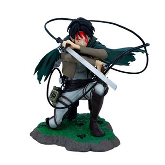 Figura DUDAO Y01 Levi PVC versão danificada pela guerra de attack on titan | 16 cm - 1