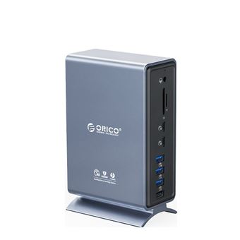 Adaptador ORICO TB3-S4 15 em 1 | Type-C a 2Thunderbolt3 AUX 3.5mm 1000mbps SD/TF S/PDIF 2Type-C USB3.1 2USB3.0 2USB2.0 HDMI para HUAWEI Mate40/P50 Samsung S20 - 1