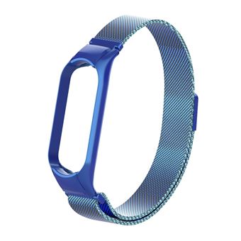 Bracelete de Aço Inoxidável HSMY para Xiaomi Mi Band 4/ 3 - Azul - 1