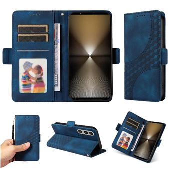 Capa FLOODKING para Sony Xperia 1 VI | Design Acolchoado | Couro PU Premium | Azul - 1