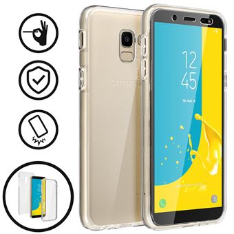 Capa Flip Avizar para Samsung Galaxy J6 360ª de Silicone e policarbonato Transparente - 1