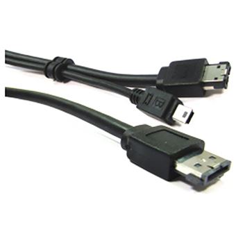 Cabo que Transporta Sinais BeMatik USB M/eSATA M/MiniUSB5Pin-BM-M 3m - 1