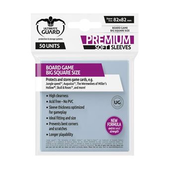 Jogo Ultimate Guard Premium Soft Sleeves for Board Game Cards Big Square (50) - 1