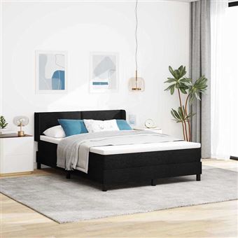 Cama Box Spring com Colchão vidaXL | Preto | 160 x 200 cm - 1