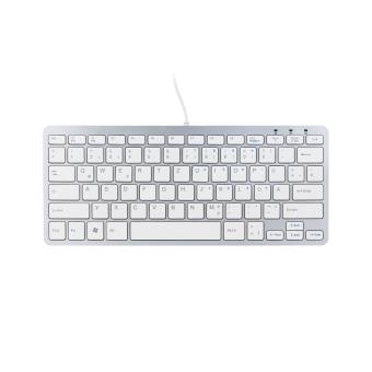 Teclado com Fios R-Go Tools Compact Keyboard QWERTZ Branco - 1