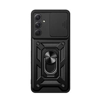 Capa de Proteção Militar Magnética Janela Deslizante GIFT4ME para Samsung Galaxy A55 5G - Preto - 1