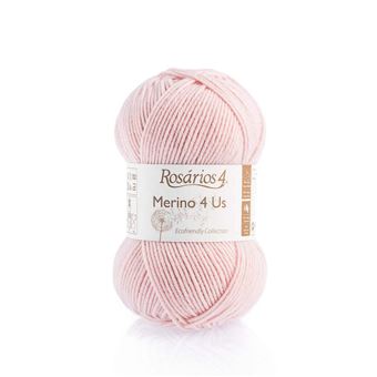 Fio de Lã Rosarios 4 Merino 4 Us | 50G - Rosa Claro 41 - 1