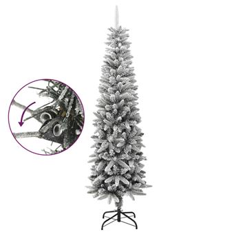 Árvore de Natal Artificial Fina com Neve vidaXL | PVC & PE | 210 cm -  Árvores de Natal - Compra na 