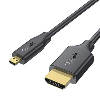 Cabo Adaptador Micro HDMI para HDMI QGeeM | 1.8 m - 1