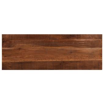 Tampo de mesa vidaXL | retangular | 140x50x2,5 cm | madeira recuperada maciça - 1