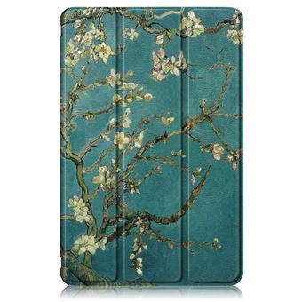Capa Pu + Tpu magunivers à Prova de Choque com Suporte Tri-Fold Flor de Damasco para Samsung Galaxy Tab A7 Lite 8.7'' Sm-T220 (Wi-Fi) - 1