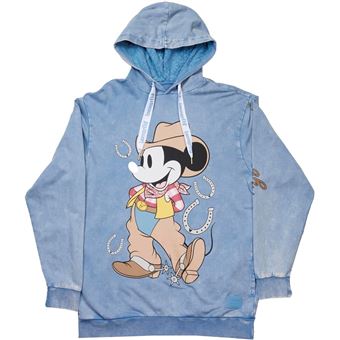 Sweatshirt Unissexo Mickey Mouse Cowboy Disney Western | L - 1