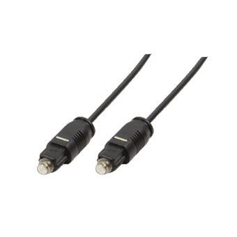 Cabo de Áudio LogiLink Toslink - Toslink, 3m | Preto - 1