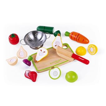 Maxi Set de Frutas E Legumes com Velcro Green Market Janod J06607 - 1
