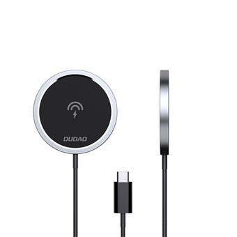 Carregador de Dispositivos Móveis DUDAO Kit 15W Magnetic Wireless Charger Qi and 20W AC MagSafe Compatible White | Preto - 1