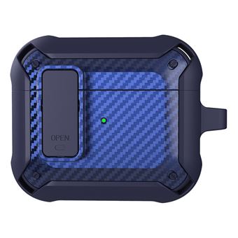 Capa e TPU tampa de encaixe, textura de fibra de carbono, estilo 5 Magunivers para AirPods 3 - 1